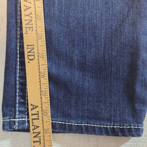 Ariat Real Straight Icon Denim Jeans Womens 29S Mid Rise Stretch Western - Picture 9 of 11